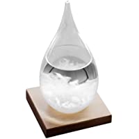 Botella MXECO Mini mesa de gotas de cristal Tormenta pronóstico del tiempo Predictor monitor Barómetro Con base de…